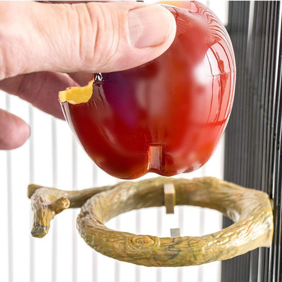 Penn-Plax Comedouro em forma de ma&ccedil;&atilde; para p&aacute;ssaros, , large Imagem n&uacute;mero 3